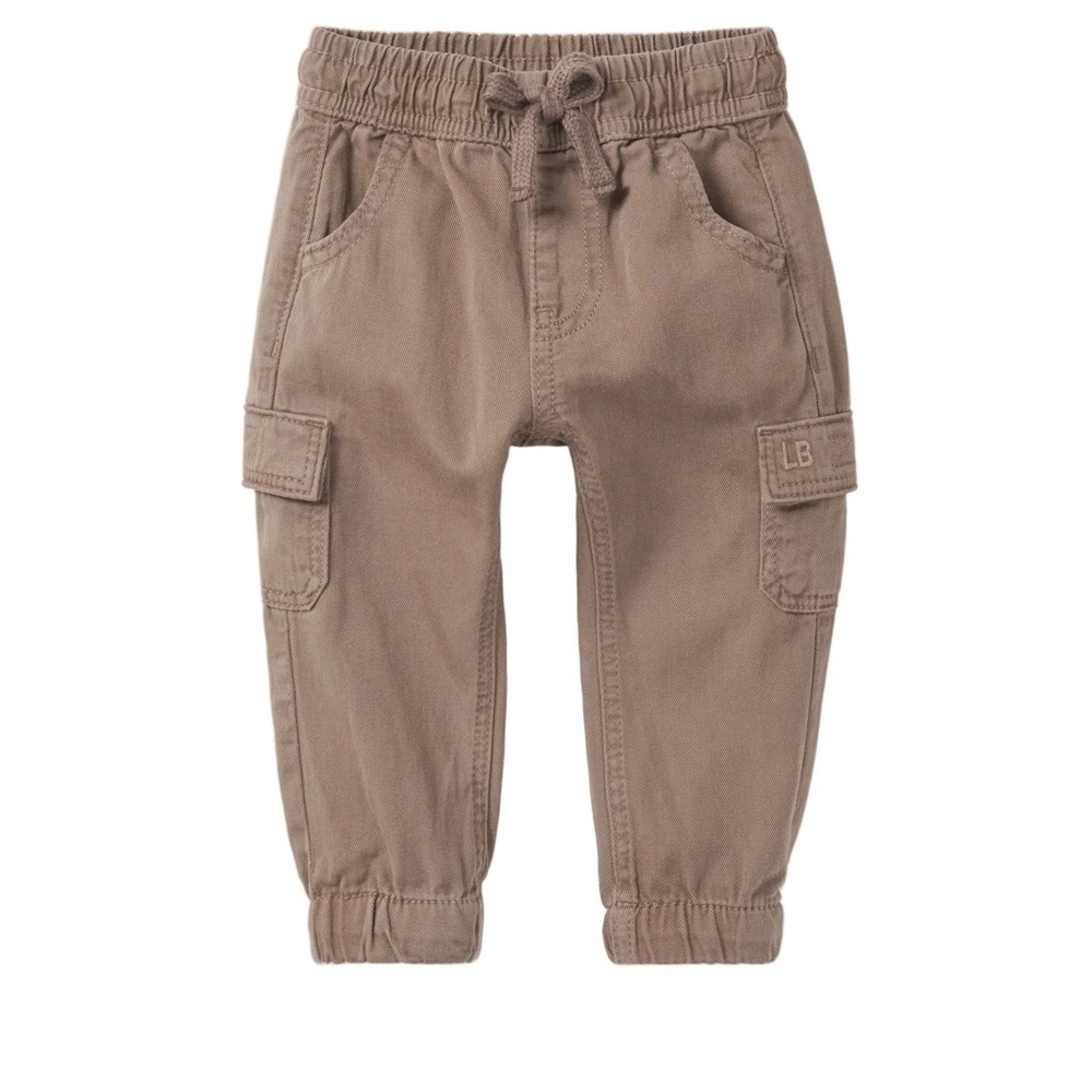 Little Bipsy Tan Cargo Joggers